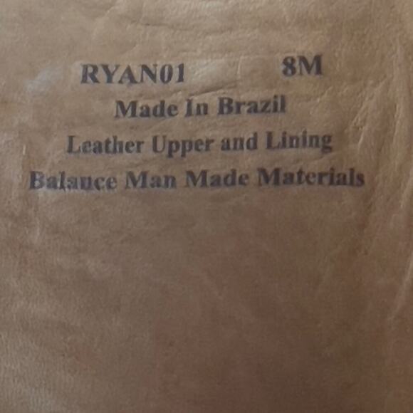 DONALD‎ PLINER RYAN LEATHER MEMORY FAOM BOOTS IN CAPPUCCINO NWOB MEN'S SIZE 8 - Picture 15 of 15